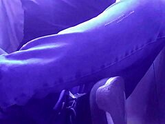 showing off new pink socks and tired feet in sexy solo fetish