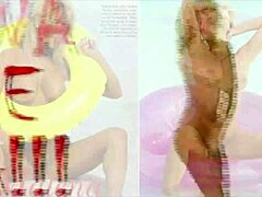 Wow, Malena Gracia strips nude and rips clothes in Spanish model show!