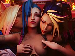 Hentai 3D Jinx Porn: Wild Lesbian Action in Cartoon!