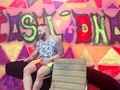 Friend Visits For Podcast Gets Fucked By Couple!