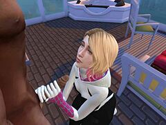Sims 4 Spider-Man: Adult Miles Morales Encounters Adult Gwen Stacy on Balcony, Part 1