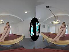 wetvr billiards tease gets her pussy drenched in vr