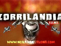 Incubus binds cute girl in bondage.