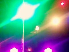 New Stripper Dances In Knee Highs And Rips Clothes Off!