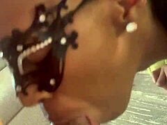 sexy slim girl sucking dick on office chair 😍