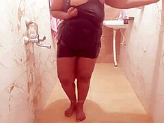 myanmar sexy milf bathing in shower, so relaxing