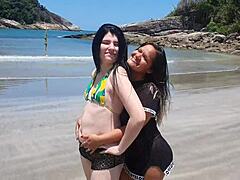With my girlfriend Paty Bumbum on beach vacation