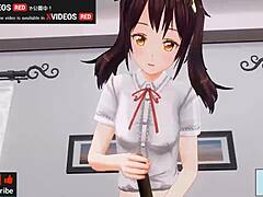 uncensored japanese hentai anime handjob and blowjob, asmr with earphones recommended! 🎧