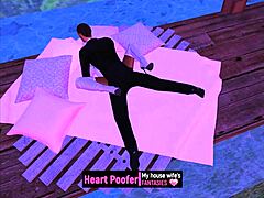 a warm cartoon moment in cold weather