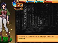 Raven's quest part 4 with big tits teen creampie in anime hentai style. 😏