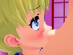 Horny Student Sailor Moon Sucks Dick in 3D SFM Hentai Uncensored