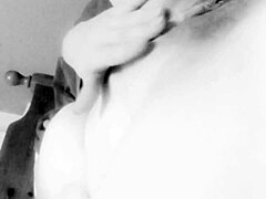 oh god i fuck myself with dildo in my big natural tits close up homemade sexy way