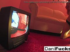 Sexy brunette dani daniels masturbates her wet pussy to orgasm