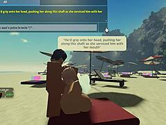 roblox condo 2, sucking huge cock on beach, wanna join?