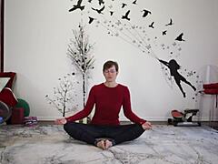 Yoga Lesson 355 With Mature Brunette Femdom And Big Ass