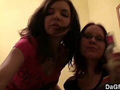 Damn, Teen Lesbians Playing Naughty with Camera in Bedroom!