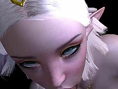 Pov Blowjob Two Hot Elf Suck Cock in Cosplay