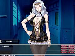 hey, playing cara the vampire lord game part 21 on azuma way 7 with black anime hentai