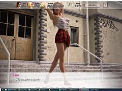 Beautiful redhead teen bound in thug-style bondage with toys