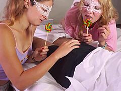 These 2 girls crave sucking more than just lollipops. They go wild!