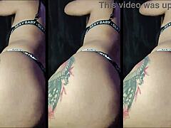 Big ass latina twerks and claps with sweat