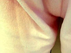 beautiful brunette tries alternative masturbation