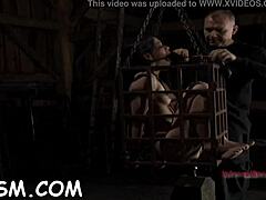 tattooed gal gets rough with electrifying toy on her wet pussy.