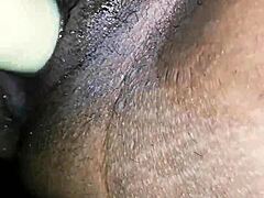 latina gets her pussy licked and drilled by dildo