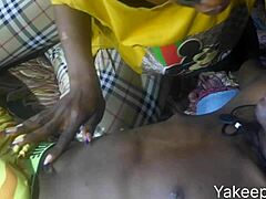 Yakee horny pussy got fucked by a huge cock.