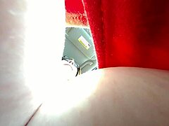 Giantess Hides Tiny Man In Her Huge Tits