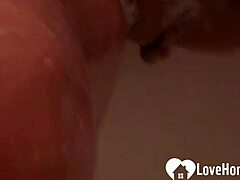 Solo Blonde Babe In The Shower Teases And Masturbates Her Shaved Natural Tits