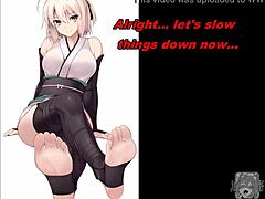 Saber动漫脚手淫指导