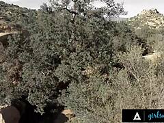 Redhead Riley Reid fingers herself hard imagining missing girls in wild lesbian action