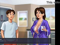 i admire my friend judith's tits in summertime saga