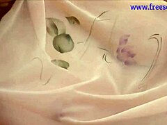 Hot Brunette In High Heels And Red Lingerie Uses Dildo