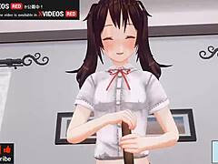 japanese hentai anime features handjob and blowjob scenes