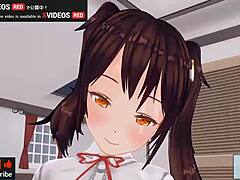 japanese hentai anime features handjob and blowjob scenes