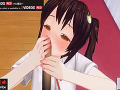 japanese hentai anime features handjob and blowjob scenes