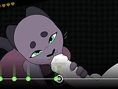 Beat banger Cathy在这个毛茸卡通中100%准确操干