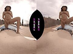 young latina neighbor wants to fuck outdoors in vr?