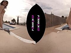 young latina neighbor wants to fuck outdoors in vr?