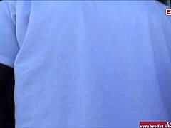 hairy blonde picked up in shoe store by bbc