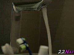 Man, this redheaded hottie with small tits gets drilled hard by a huge shaft! 😍