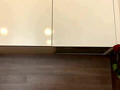 Young Russian redhead bitch dances seductively and teases on camera for attention