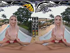 britt blair, blonde teen, drilled hard in virtual reality