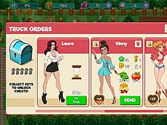 blonde femdom in nutaku booty farm hentai game part 19