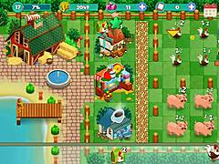 blonde femdom in nutaku booty farm hentai game part 19