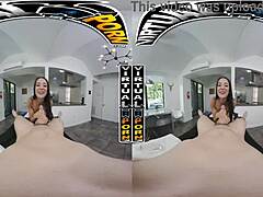 virtual porn unfolds as freya von doom enjoys a slick pov massage