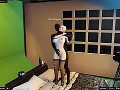 old cuckold watches big black cock destroy his wife's ass