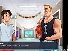 Brunette babe shows big ass in roleplay.